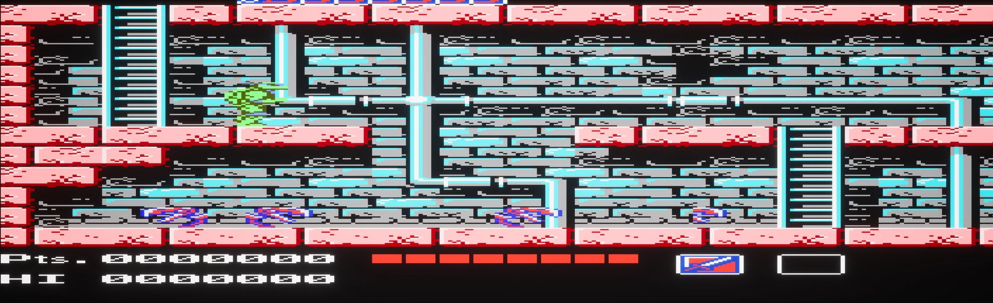Original NES gameplay scene used as the structural reference